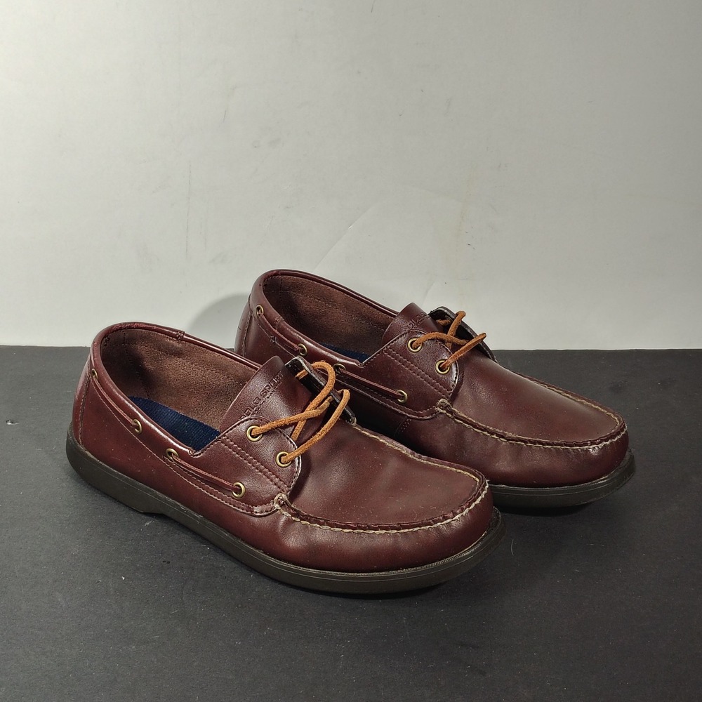 Polo Sport Boat Shoes Mens Size 13D Brown Leather Nautical Deck Shoes